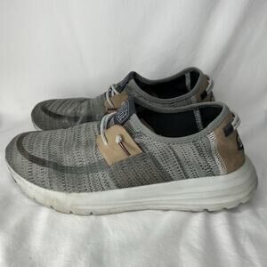 Hey Dude Sirocco Gray Mens Shoe Size 11 Slip On Walking Comfort Casual Sneaker